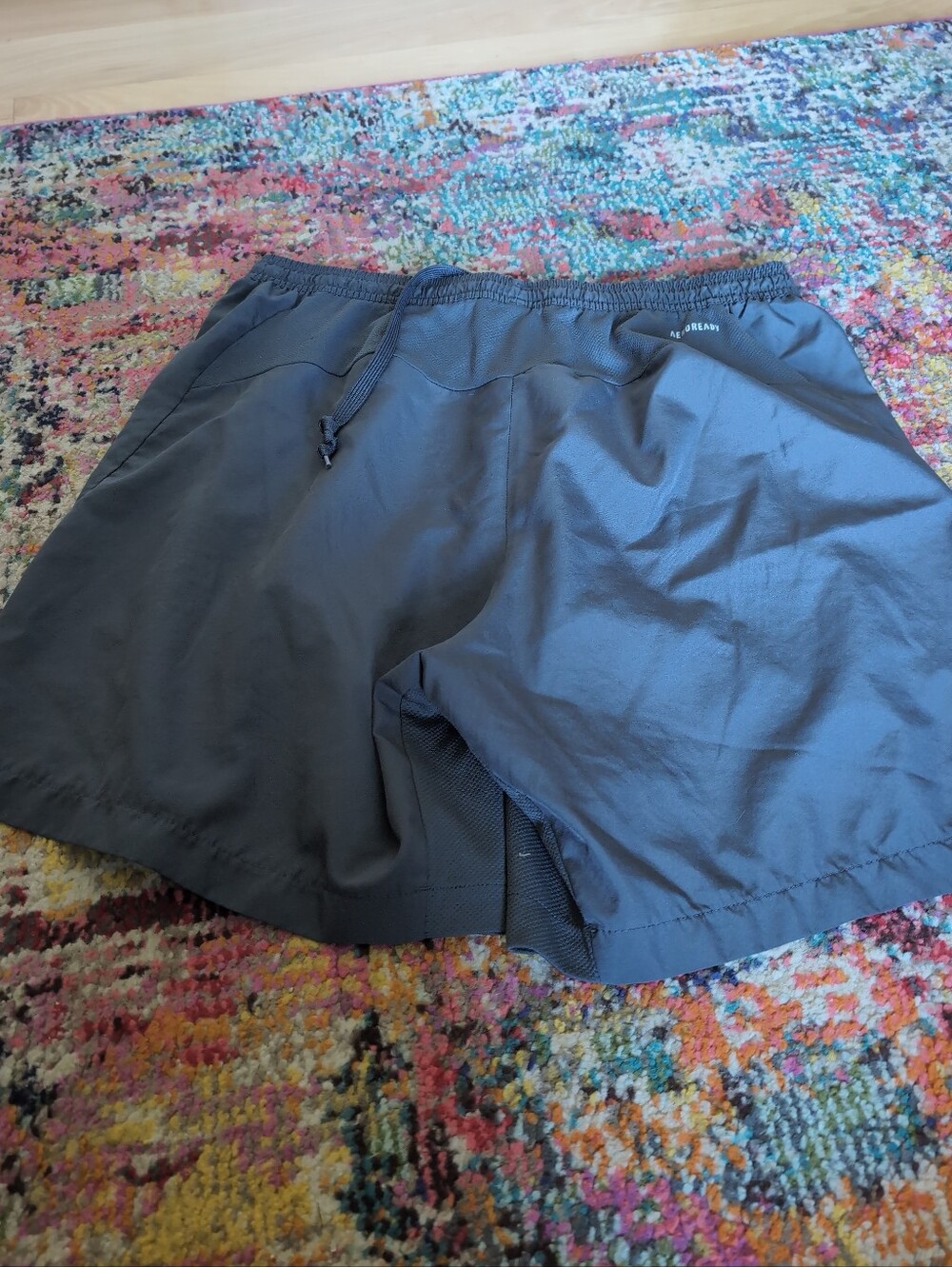 adidas Prime Green Aeroready Mens Training Shorts Gray Zip Pockets  Size L